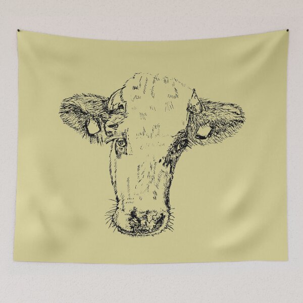 Item preview, Dairy Cow - (#DCD494) designed and sold by The Stippler Process.
