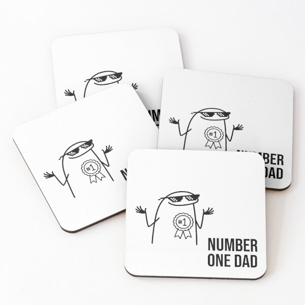 Item preview, Number One Dad Funny Flork Stick Figure Ribbon designed and sold by drchzak.