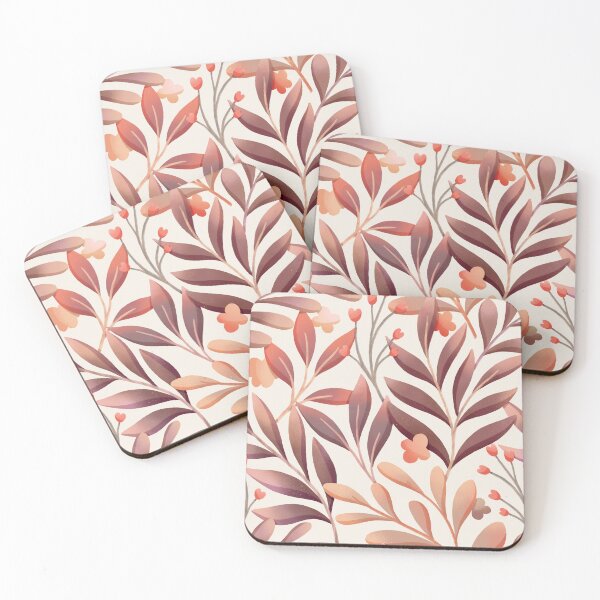Item preview, Soft Warm Foliage and Berries Boho Pastel Pattern designed and sold by AMS.