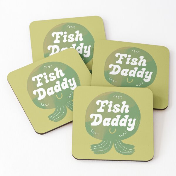 Item preview, Fish Daddy Badge designed and sold by yellowflowerhut.