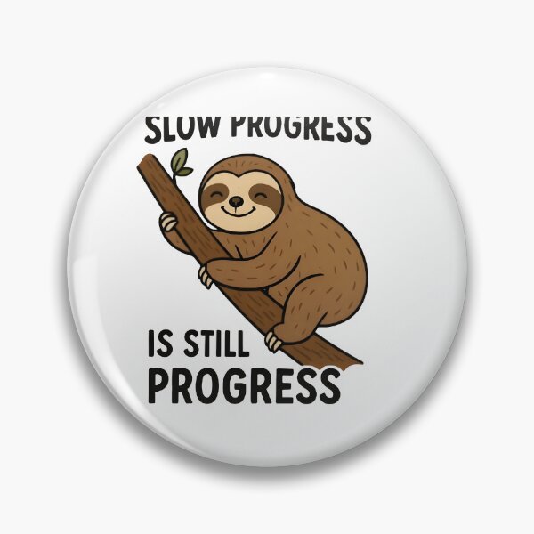 Item preview, Keep Going Slowly – Funny Sloth Climbing Motivation Tee designed and sold by Glamour Gaze .