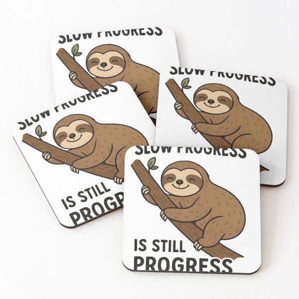 Item preview, Keep Going Slowly – Funny Sloth Climbing Motivation Tee designed and sold by Glamour Gaze .