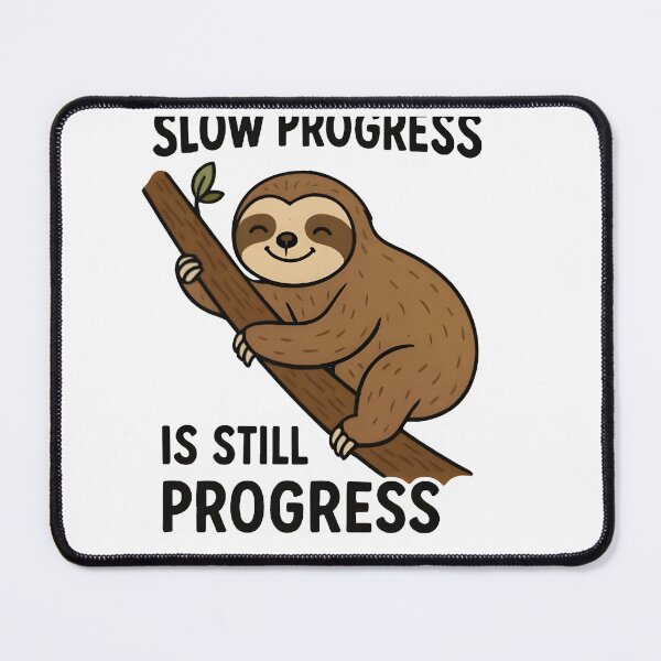 Item preview, Keep Going Slowly – Funny Sloth Climbing Motivation Tee designed and sold by Glamour Gaze .
