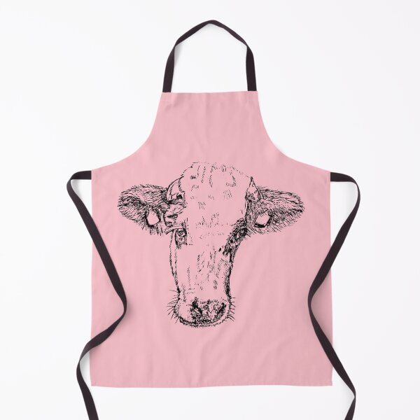 Item preview, Dairy Cow - (#FFC1CC) designed and sold by The Stippler Process.
