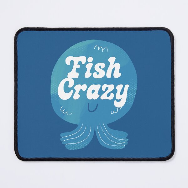 Item preview, Fish Crazy Badge designed and sold by yellowflowerhut.