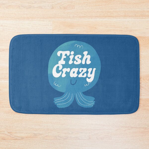 Item preview, Fish Crazy Badge designed and sold by yellowflowerhut.