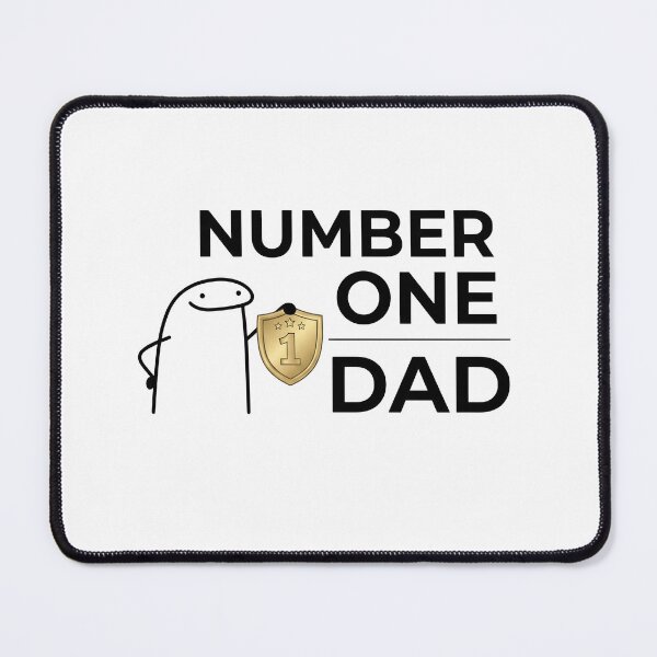 Item preview, Gold Shield Number One Dad Flork Meme Graphic designed and sold by drchzak.