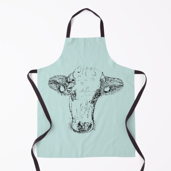 Item preview, Dairy Cow - (#C6E6E3) designed and sold by The Stippler Process.
