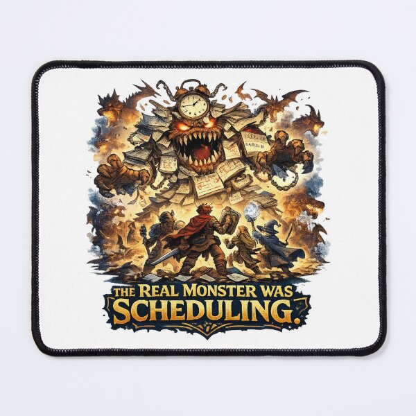 Item preview, The Real Monster Was Scheduling designed and sold by ESSClothing.