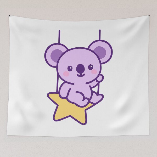 Item preview, Dream Bigger Koala - Inspirational Kawaii Sticker designed and sold by foryouandyours.