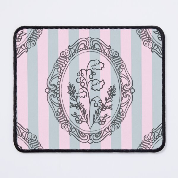 Item preview, My Gothic Romance – Victorian Cameo Bow Pattern in Pink Black and Crimson designed and sold by VirtuallyCreativ .