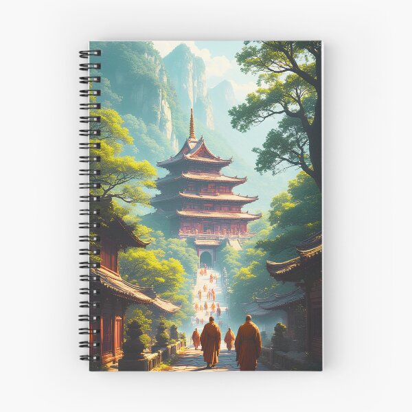 Item preview, Mystic Pagoda Path at Sunrise designed and sold by ZenGrooves.