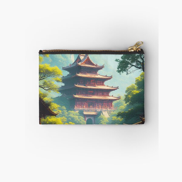 Item preview, Mystic Pagoda Path at Sunrise designed and sold by ZenGrooves.