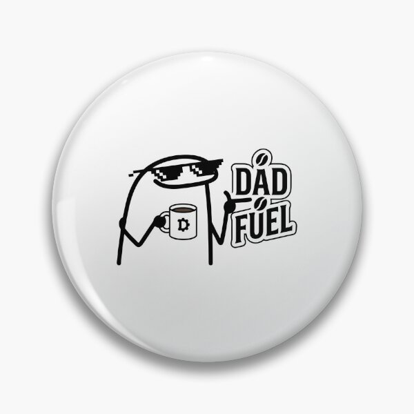 Item preview, Funny Dad Fuel Coffee Flork Meme Pixel Glasses designed and sold by drchzak.