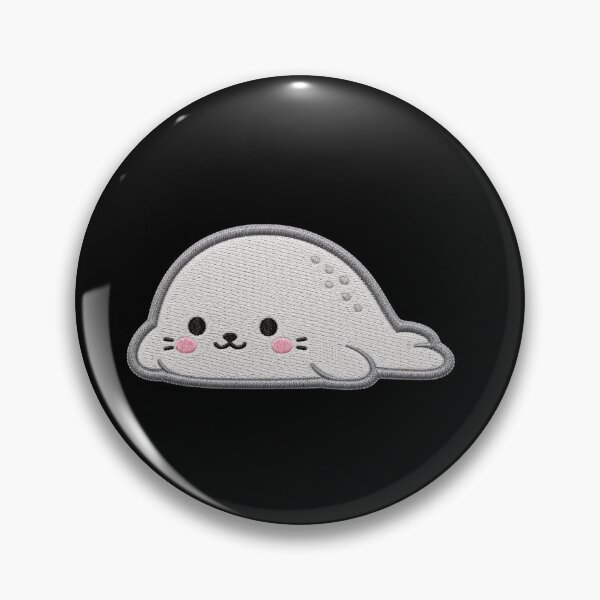 Item preview, Cute Seal Blob Embroidery Patch designed and sold by ColorSplash123.