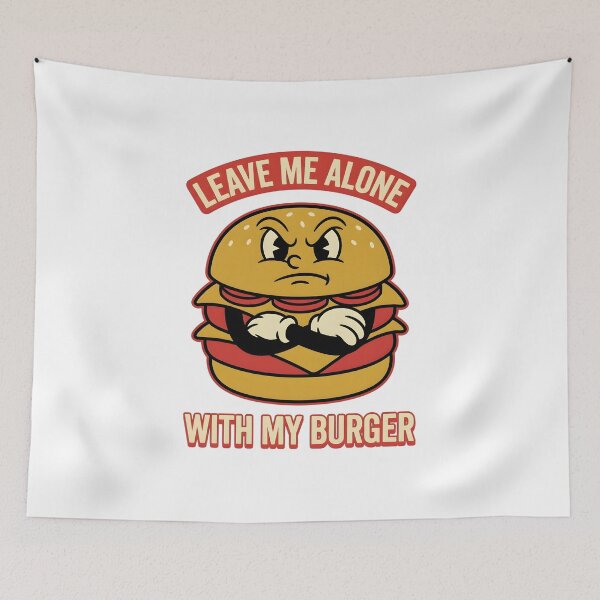 Item preview, Vintage 1930s Grumpy Burger Mascot Introvert Art designed and sold by EKHOAISTORE.