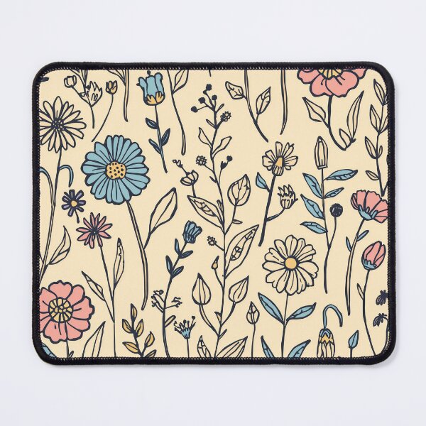 Item preview, Pastel Botanical Wildflower Meadow Vintage Pattern designed and sold by NuvoraNest.