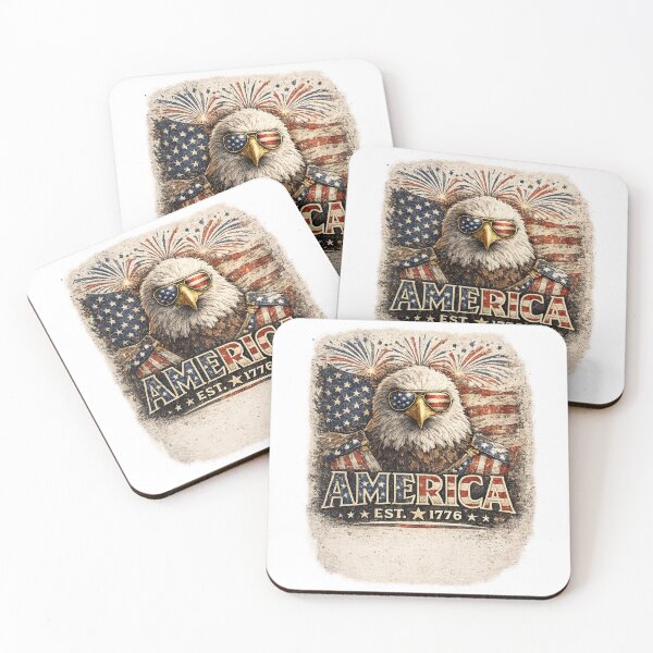 Item preview, America Est. 1776 Vintage Patriotic Eagle 4th of July Design designed and sold by AndrewYoko.