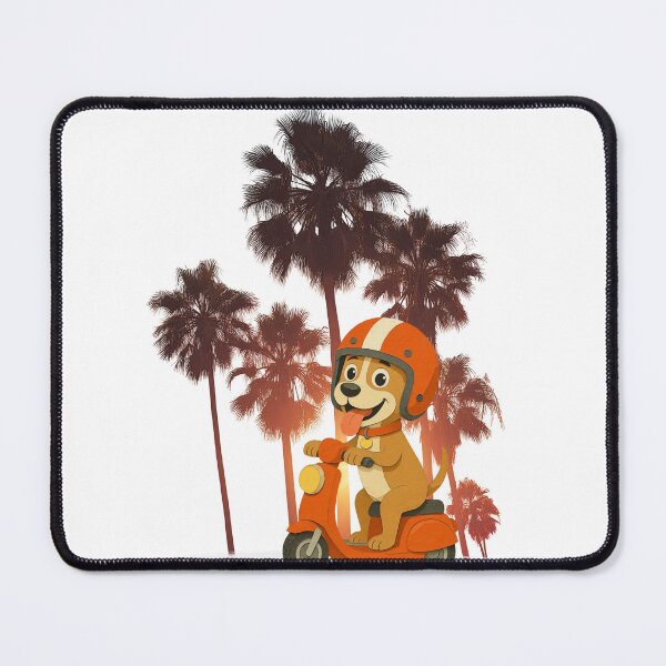 Item preview, Tropical Scooter Adventure Dog Sticker designed and sold by Siti Hoiriyah.
