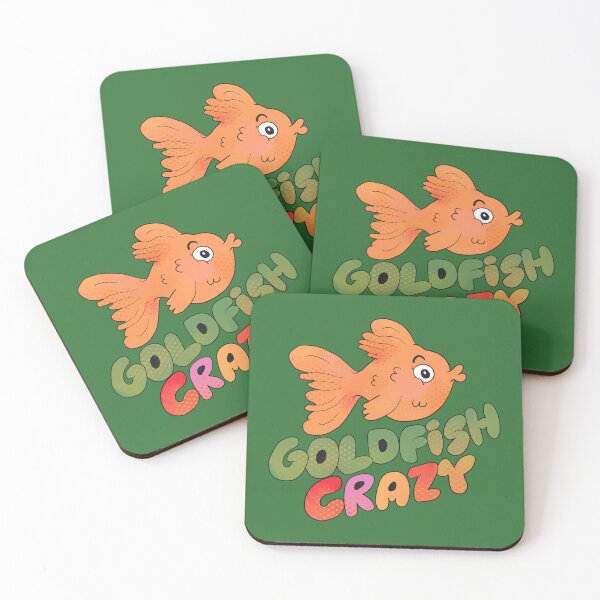 Item preview, Goldfish Crazy (Green) designed and sold by yellowflowerhut.
