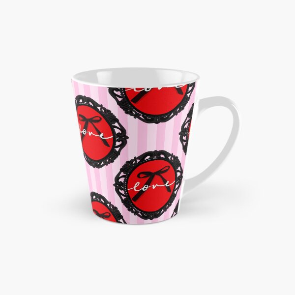 Item preview, My Gothic Romance – Victorian Cameo Bow Pattern in Pink Black and Crimson designed and sold by VirtuallyCreativ .
