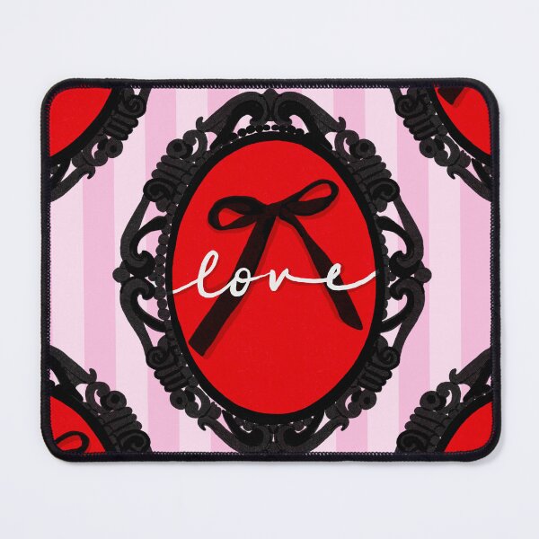 Item preview, My Gothic Romance – Victorian Cameo Bow Pattern in Pink Black and Crimson designed and sold by VirtuallyCreativ .