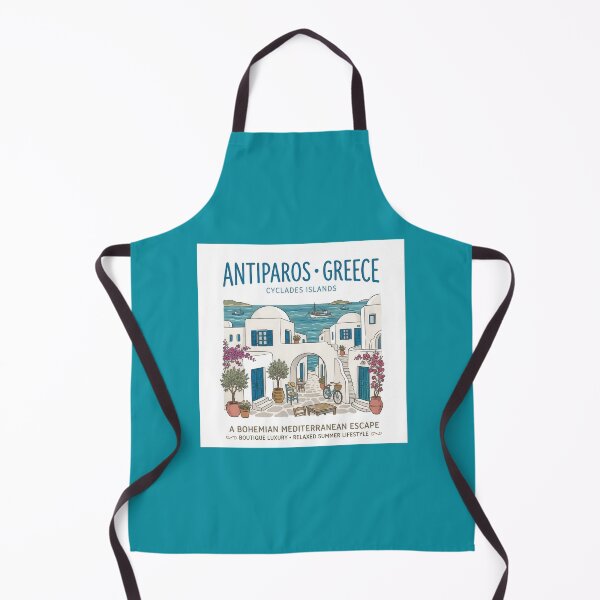 Item preview, Antiparos Greece Mediterranean Summer - Vintage Illustration No2 designed and sold by angelisart.