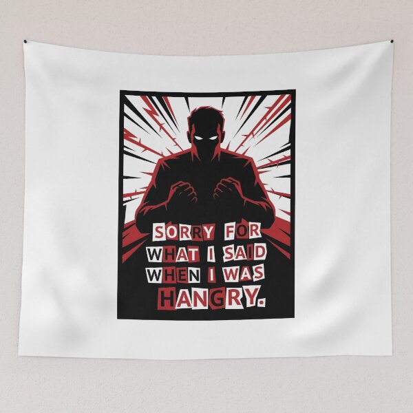 Item preview, Funny Hangry Apology Dark Thriller Graphic Art designed and sold by EKHOAISTORE.