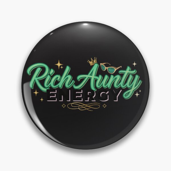 Item preview, Rich Aunty Energy Funny Glam Aunty Gift Design designed and sold by GiftLore Studio.