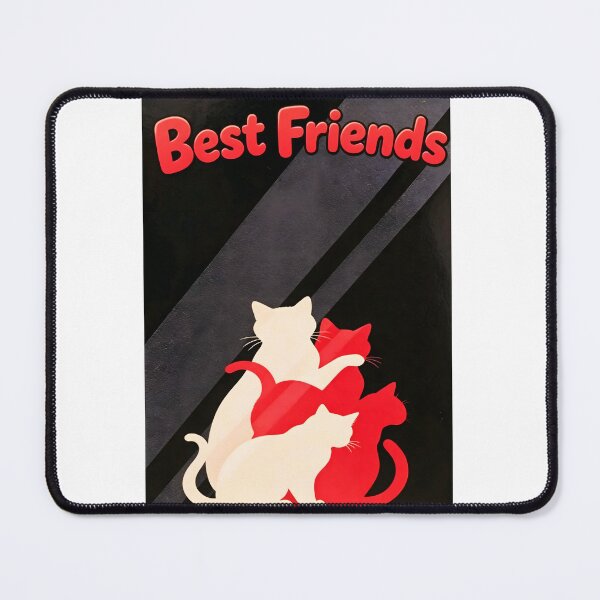 Item preview, Best friends cat silhouette designed and sold by UniFound.