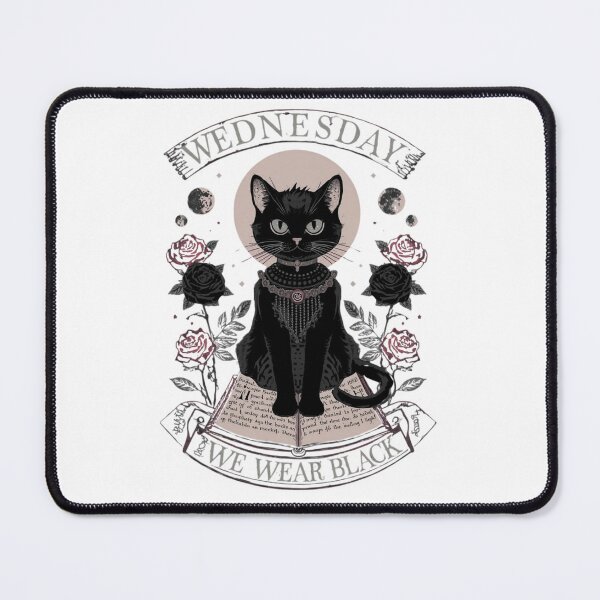 Item preview, Wednesday We Wear Black Gothic Raven Dark Academia T-Shirt designed and sold by Vvmd.