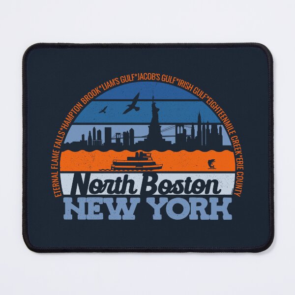 Item preview, North Boston New York Sunset Retro Vintage Local Pride Logo designed and sold by CRHPOD20.