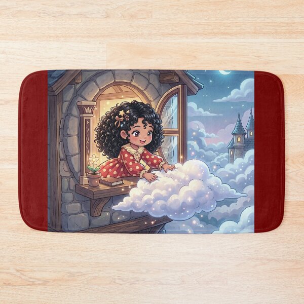 Item preview, Magical Girl Touching Floating Cloud designed and sold by Azurart2.