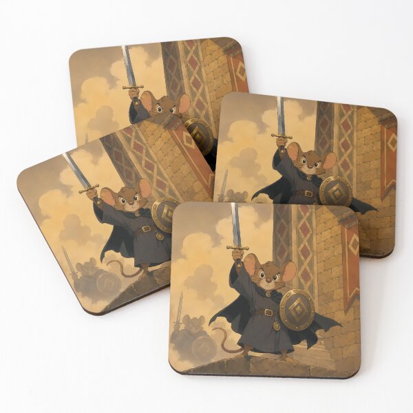 Item preview, Mouse Knight Rising – Fantasy Warrior Mouse Medieval Art designed and sold by  Hollow Moon Studios..