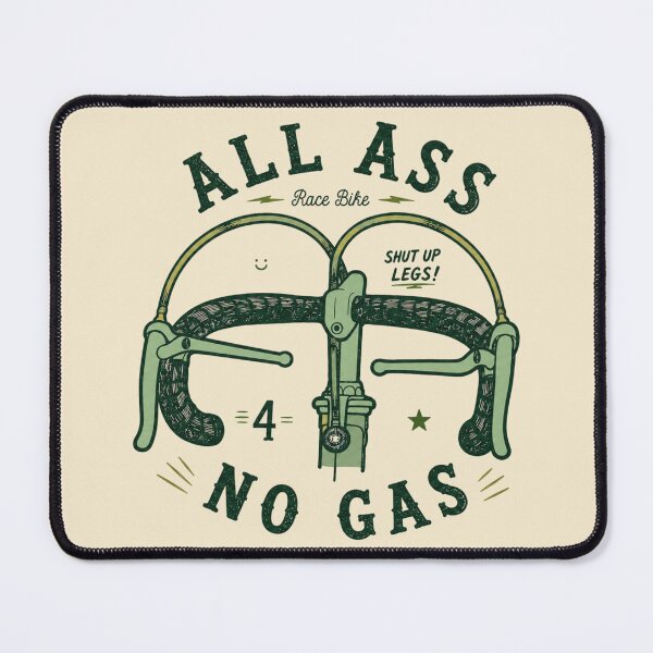 Item preview, All Ass No Gas | Vintage Cycling Design | Shut Up Legs Road Bike Graphic designed and sold by collectees1.