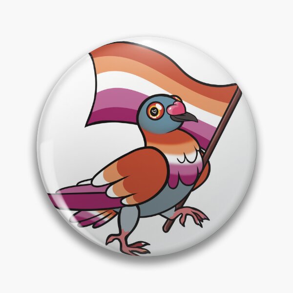 Item preview, Lesbian pigeon pride designed and sold by LeifrogDesigns.