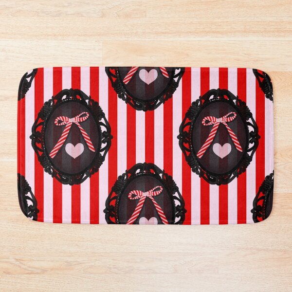 Item preview, My Gothic Romance – Victorian Cameo Bow Pattern in Pink Black and Crimson designed and sold by VirtuallyCreativ .