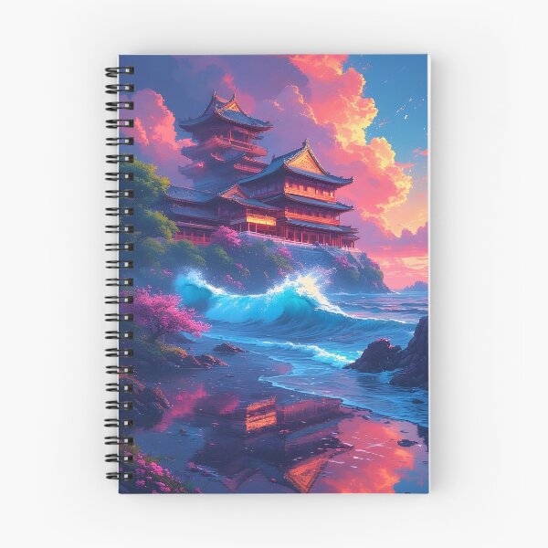 Item preview, Dreamwave Pagoda by the Sea designed and sold by ZenGrooves.