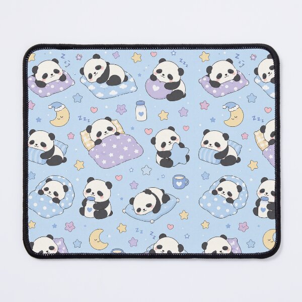 Item preview, Sleepy Panda Pillow Party Kawaii Pattern designed and sold by Soft Berry Studio.