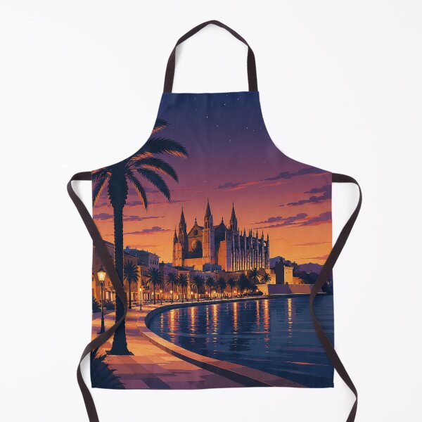 Item preview, Palma de Mallorca Evening Travel Poster – Vintage Mediterranean Wall Art designed and sold by pod24.