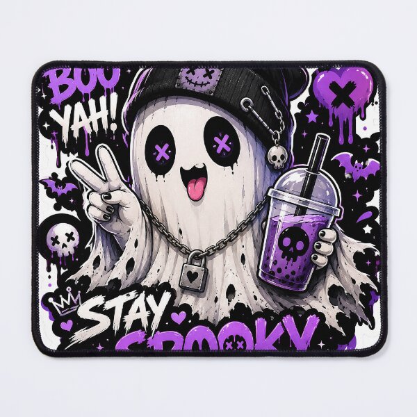 Item preview, Cute Gothic Ghost Reaper Sticker | Kawaii Spooky Purple Aesthetic | Too Cute to Haunt designed and sold by NorthernDk_art .