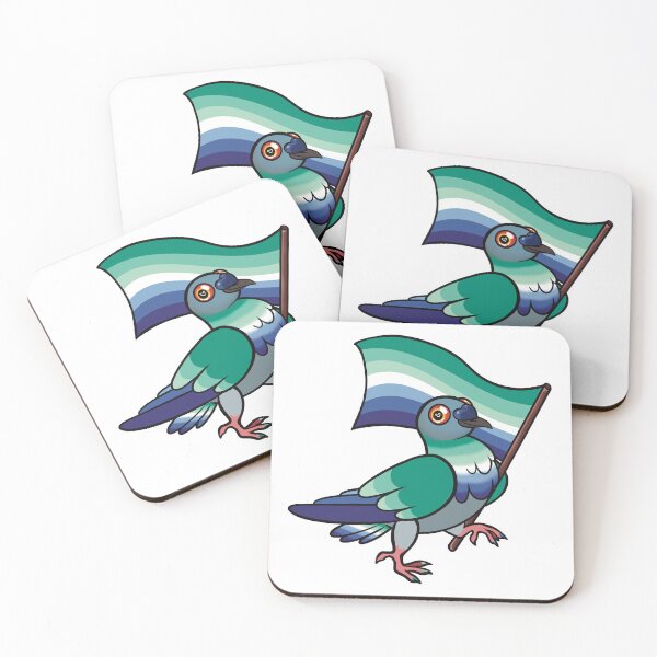 Item preview, Gay Pigeon pride designed and sold by LeifrogDesigns.