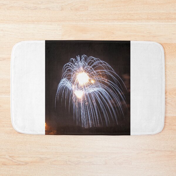 Item preview, Fireworks Burst Over Dark Sky, Long Exposure Celebration Night Display designed and sold by Nmallia.