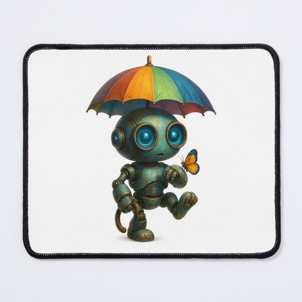 Item preview, Friendly Robot – Cute Umbrella Robot Design designed and sold by Yomere.
