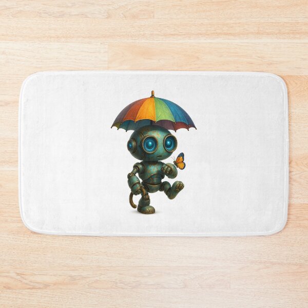 Item preview, Friendly Robot – Cute Umbrella Robot Design designed and sold by Yomere.