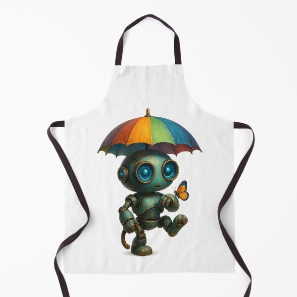 Item preview, Friendly Robot – Cute Umbrella Robot Design designed and sold by Yomere.