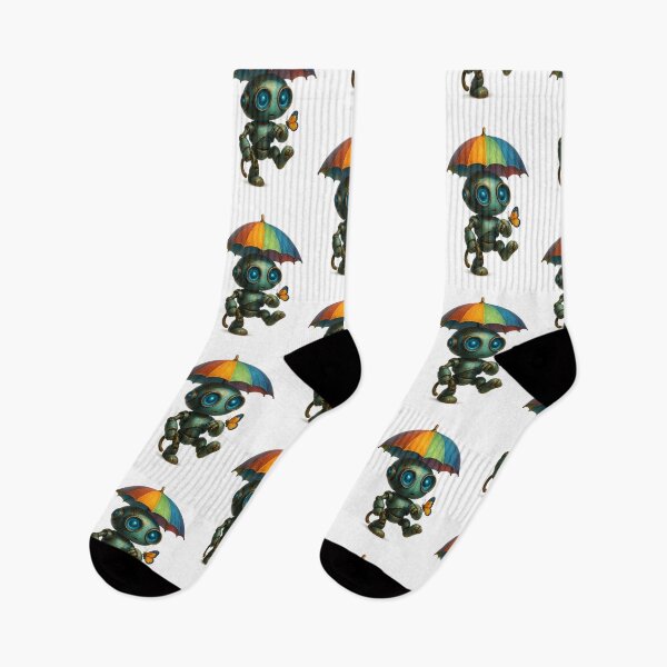 Item preview, Friendly Robot – Cute Umbrella Robot Design designed and sold by Yomere.