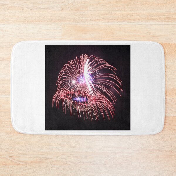 Item preview, Fireworks Burst Over Dark Sky, Long Exposure Celebration Night Display designed and sold by Nmallia.