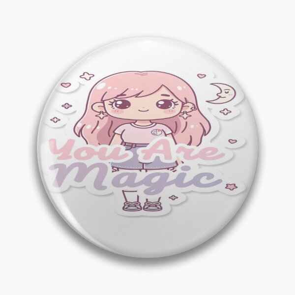 Item preview, Cute You Are Magic Sticker | Pastel Kawaii Aesthetic Decal | Self Love Water Bottle Laptop Vinyl Sticker | Trendy Gift for Her designed and sold by Your143artist.