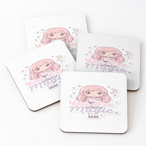 Item preview, Cute You Are Magic Sticker | Pastel Kawaii Aesthetic Decal | Self Love Water Bottle Laptop Vinyl Sticker | Trendy Gift for Her designed and sold by Your143artist.